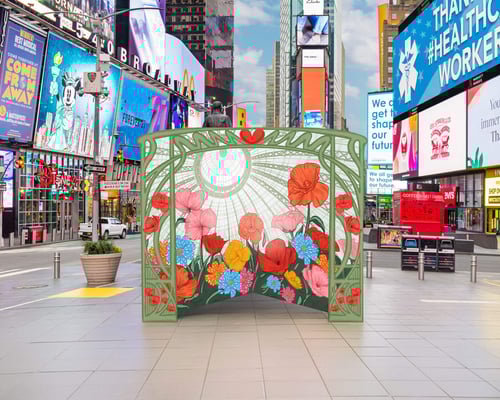 CODAworx Member, Powerhouse Arts, Spreads Love in Times Square