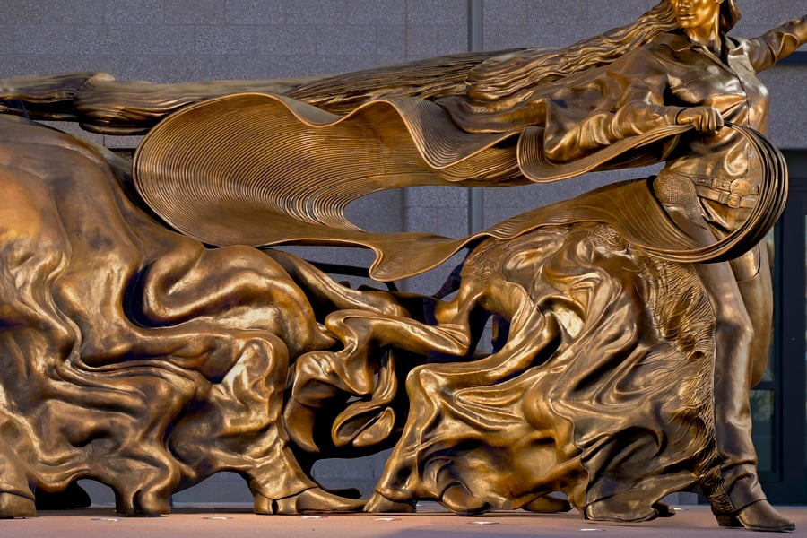 Cliff Garten Studio Unveils Taking Stock, a Monumental Bronze Reconsidering the Mythology of the American West