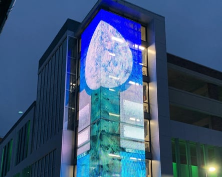MOON SENTINEL, LED light installation Uploaded by Helene Steene