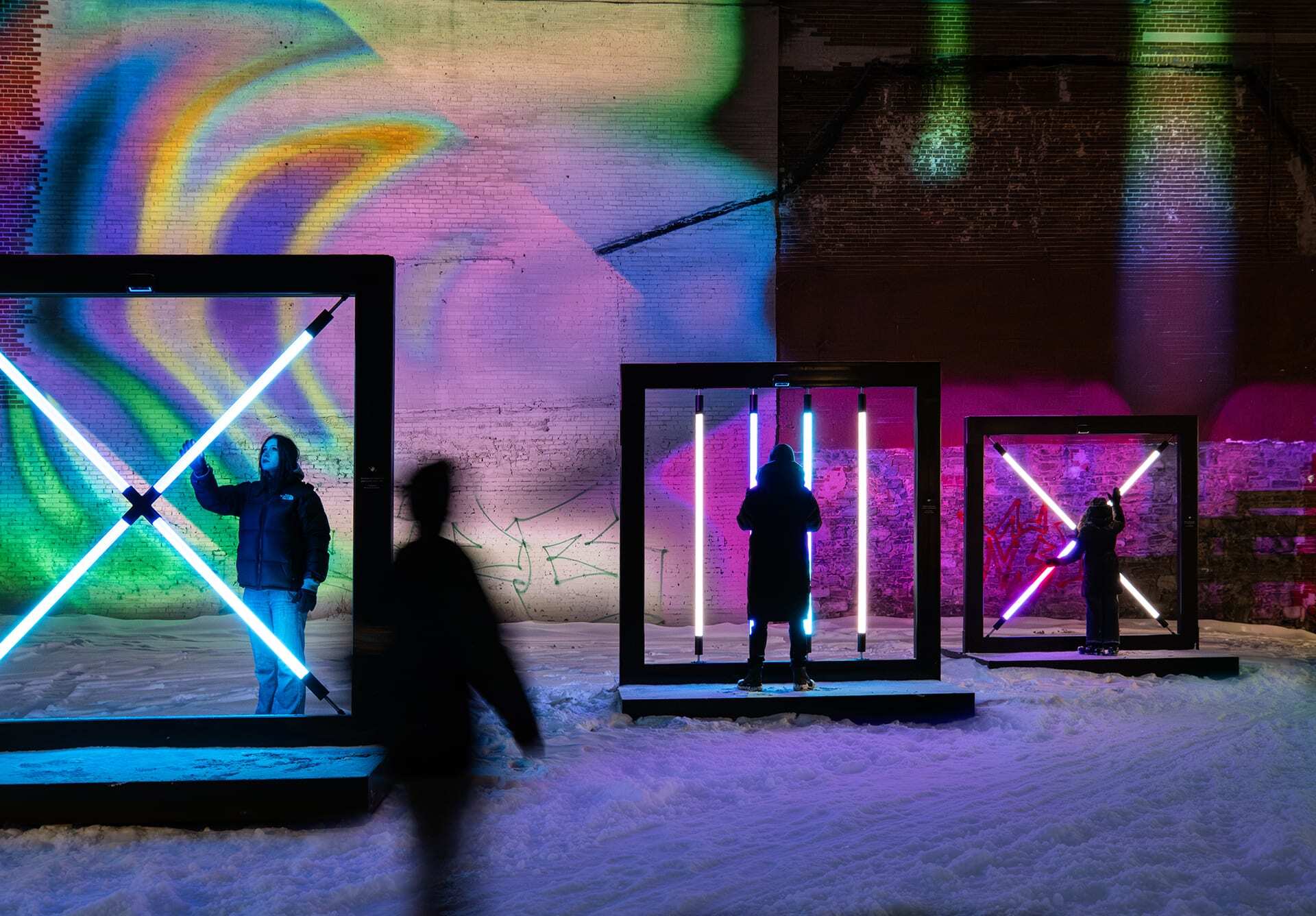 Parallels  Interactive Light Installation Uploaded by TRANSVERSAL Studio