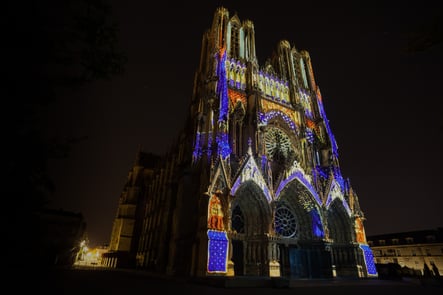 Regalia at the Reims Cathedral Uploaded by Les Studios Moment Factory Inc.