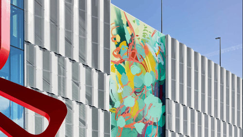 CODAworx Member Nicole Mueller Debuts Nine-Story Mural Project in Burlingame CA