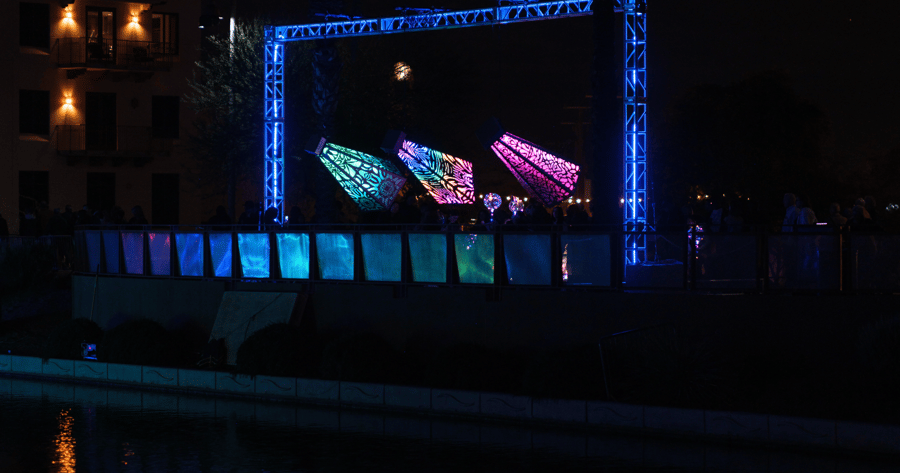 Brooke Einbender of Mindbender Studio brings an experience to the public in San Jose during the World Cup