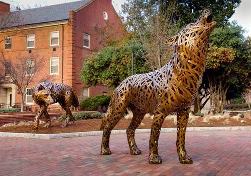 Michael Stutz’s 'Wolves' Become NC State’s Iconic “Instagrammable Spot”