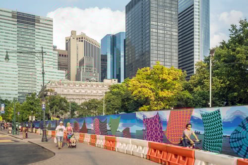 How NYC's ‘City Canvas’ Policy Revitalizes Temporary Structures with Art