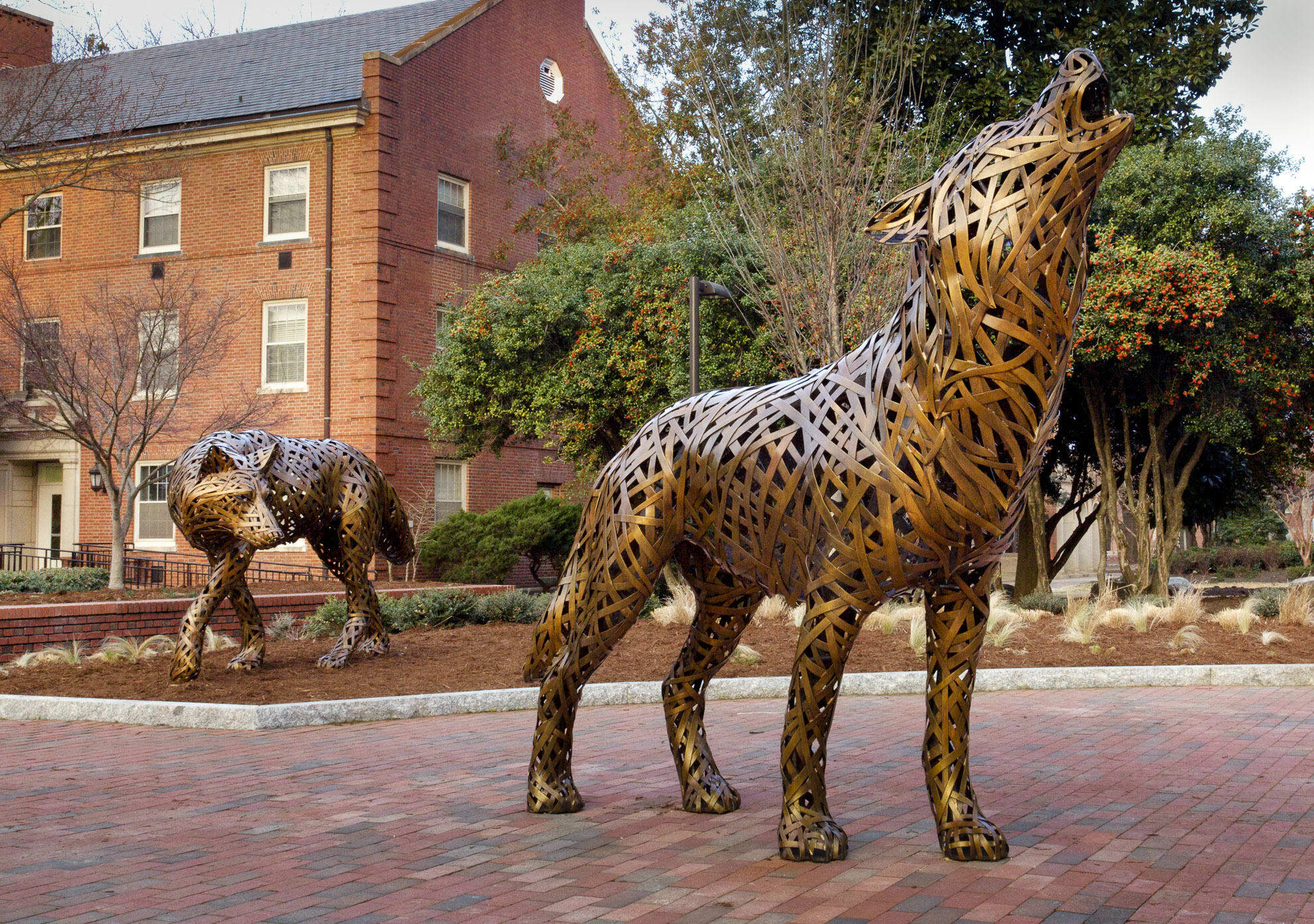 Michael Stutz’s 'Wolves' Become NC State’s Iconic “Instagrammable Spot”